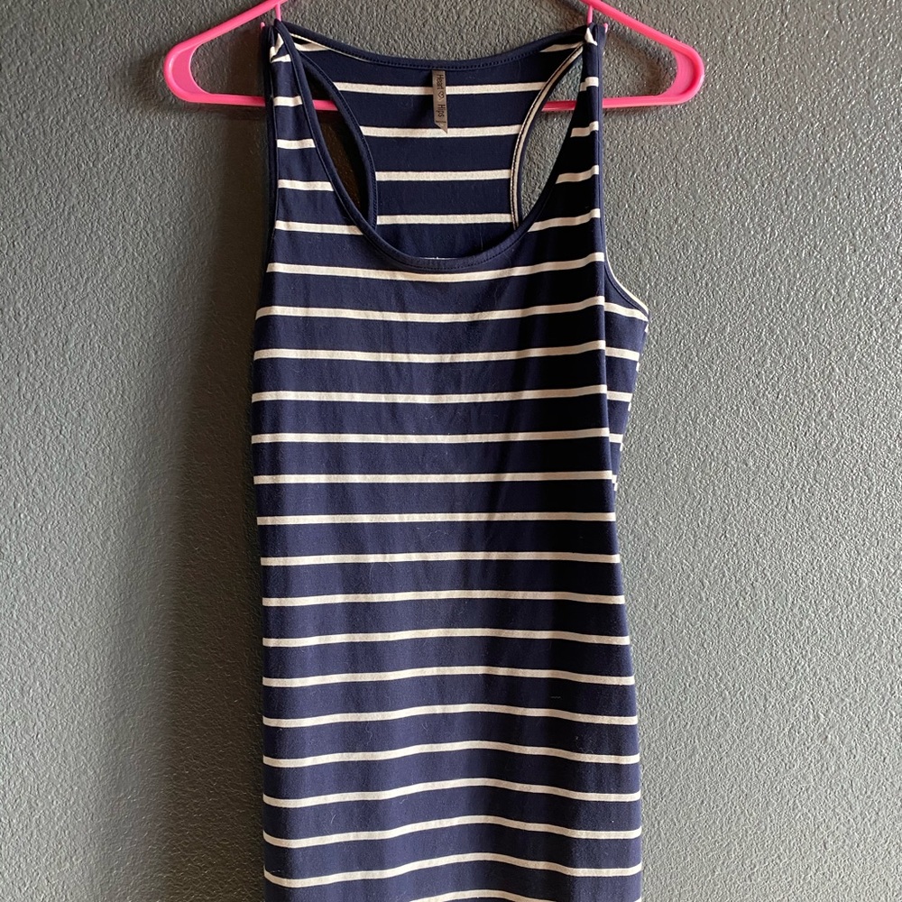 Striped mini dress